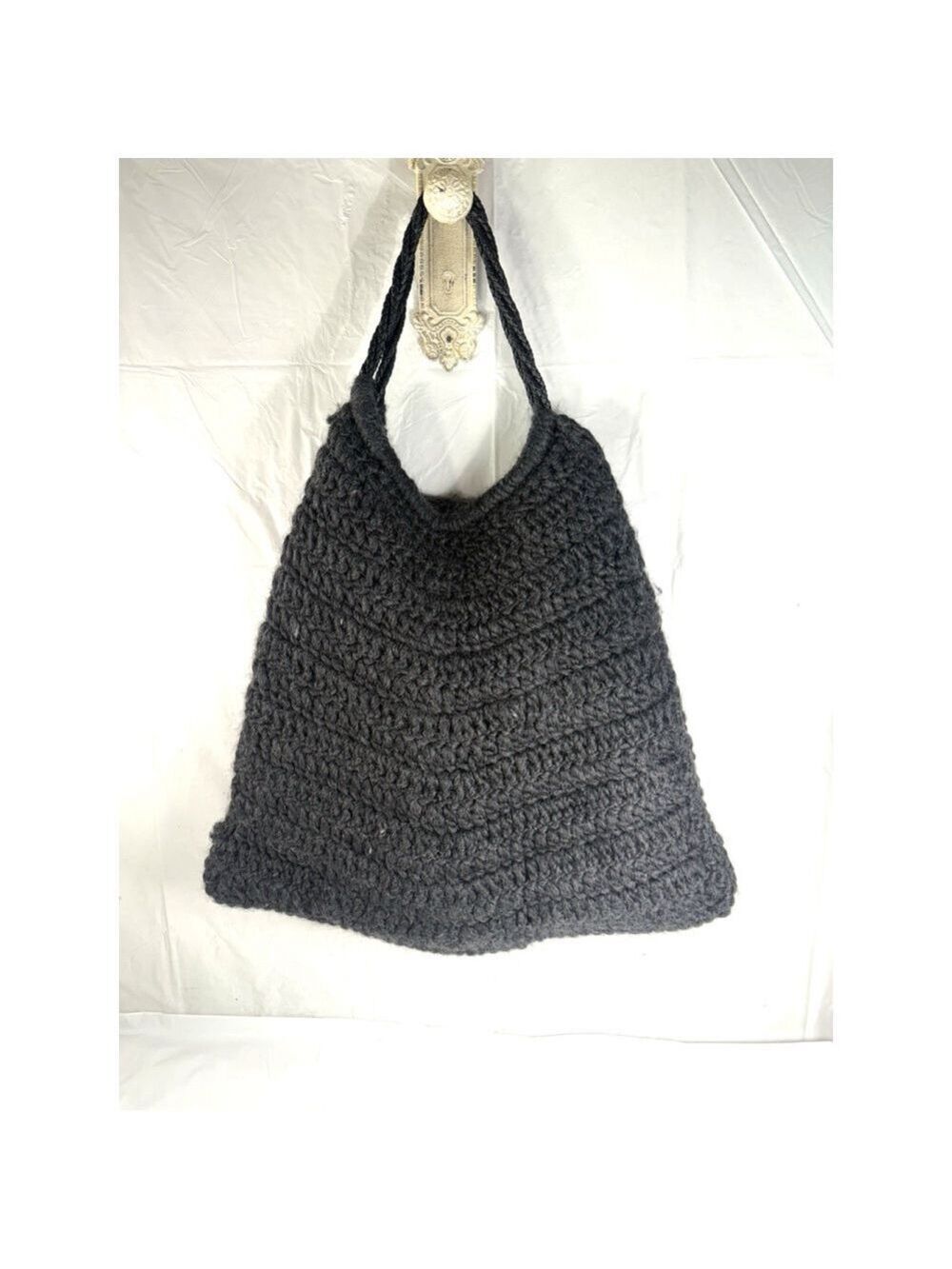 J. Jill Black wool HOBO SHOULDER BAG